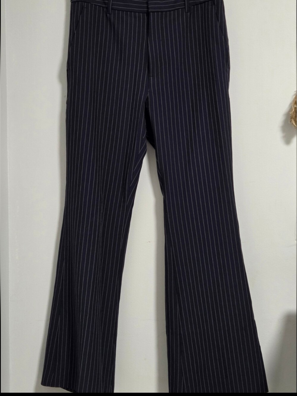 Banana Republic Women's Navy Pinstripe Dress Pants Sz Tall 6